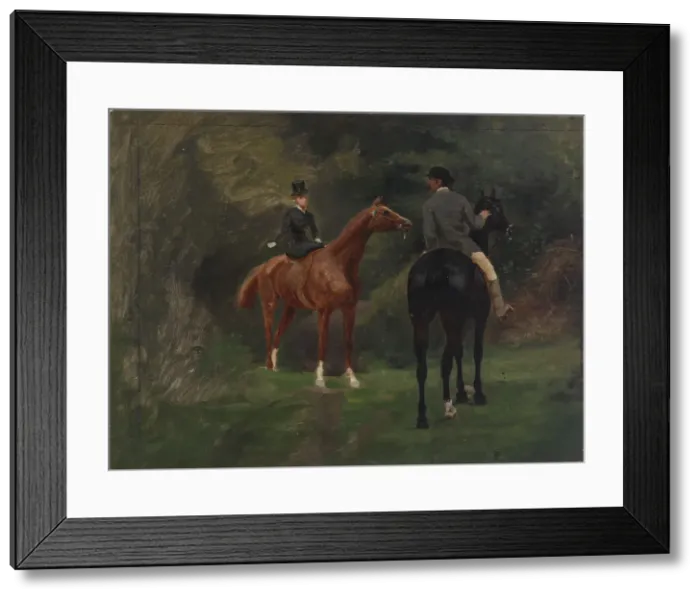 Framed Print : Figures on Horseback, n. d. Creator: Eliphalet Frazer Andrews Framed Print : Figures on Horseback, n. d. Creator: Eliphalet Frazer Andrews