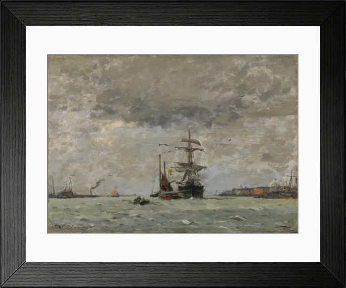 Framed Print : Entrance to the Harbor, 1890. Creator: Henry Ward Ranger Framed Print : Entrance to the Harbor, 1890. Creator: Henry Ward Ranger