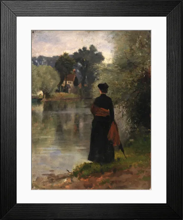 Framed Print : Promenade, n. d. Creator: Eliphalet Frazer Andrews Framed Print : Promenade, n. d. Creator: Eliphalet Frazer Andrews