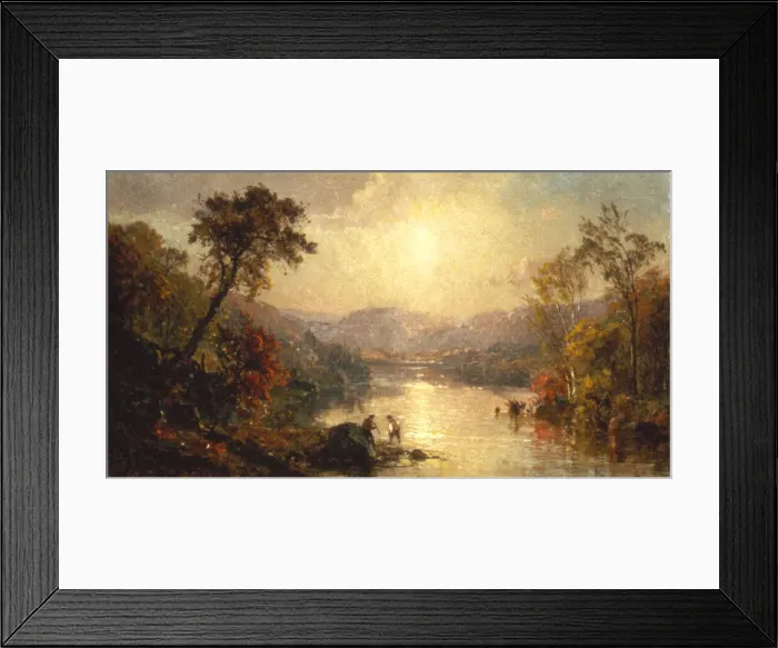 Framed Print : Indian Summer, 1886. Creator: Jasper Francis Cropsey Framed Print : Indian Summer, 1886. Creator: Jasper Francis Cropsey