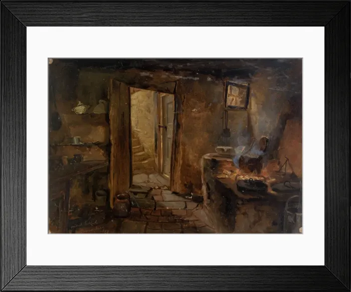 Framed Print : Interior of a Kitchen, n. d. Creator: Eliphalet Frazer Andrews Framed Print : Interior of a Kitchen, n. d. Creator: Eliphalet Frazer Andrews