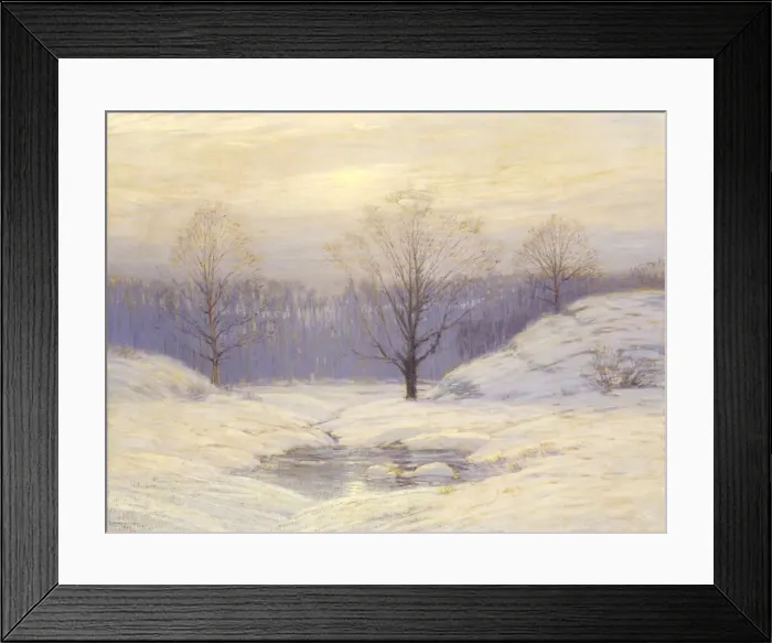 Framed Print : Morning Haze, 1909. Creator: Leonard Ochtman Framed Print : Morning Haze, 1909. Creator: Leonard Ochtman
