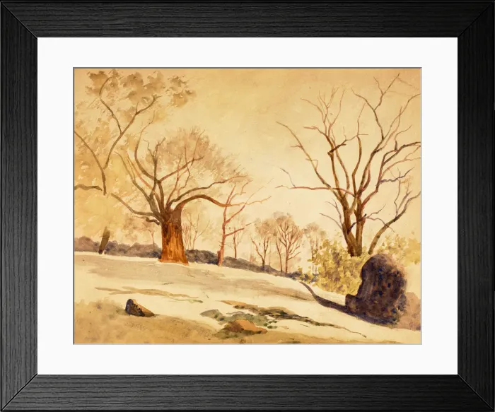 Framed Print : Autumn Landscape, ca. 1886-1887. Creator: Louis Michel Eilshemius Framed Print : Autumn Landscape, ca. 1886-1887. Creator: Louis Michel Eilshemius