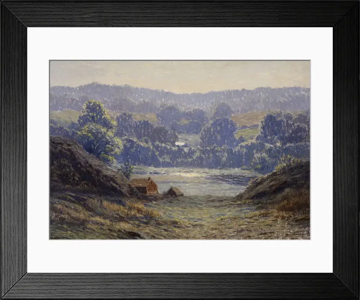 Framed Print : A Morning in Summer, 1922. Creator: Leonard Ochtman Framed Print : A Morning in Summer, 1922. Creator: Leonard Ochtman