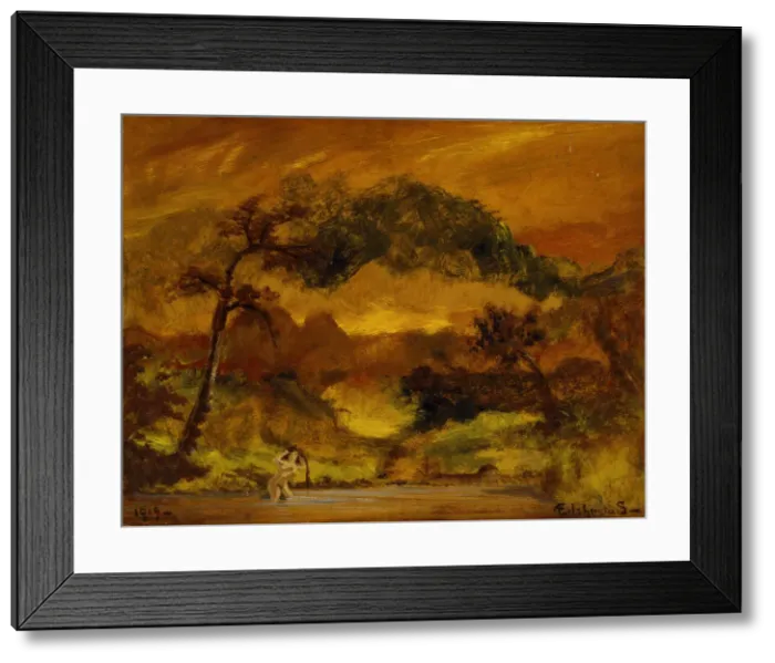Framed Print : Overhanging Branches, 1919. Creator: Louis Michel Eilshemius Framed Print : Overhanging Branches, 1919. Creator: Louis Michel Eilshemius