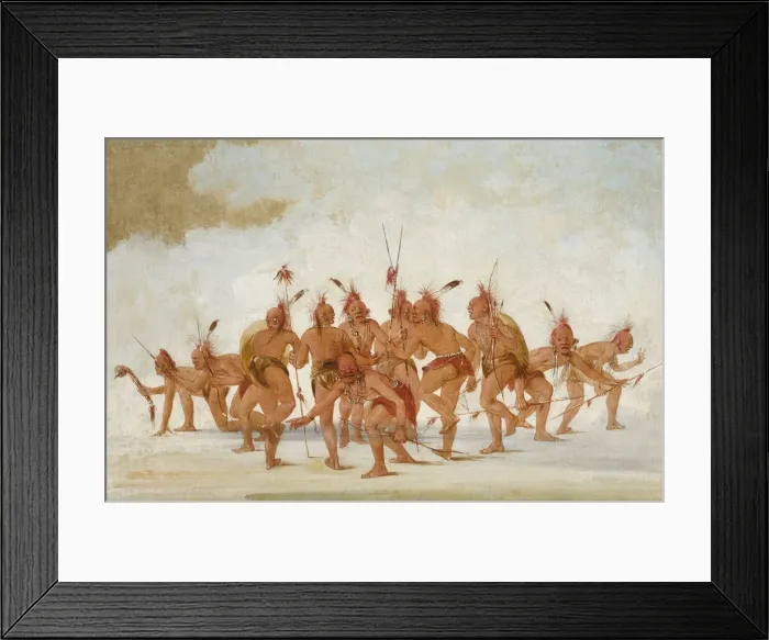 Framed Print : Discovery Dance, Sac and Fox, 1835-1837. Creator: George Catlin Framed Print : Discovery Dance, Sac and Fox, 1835-1837. Creator: George Catlin