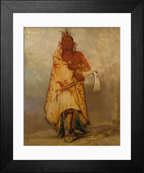 Framed Print : Le-shaw-loo-lah-le-hoo, Big Elk, Chief of the Skidi (Wolf) Pawnee, 1832 Framed Print : Le-shaw-loo-lah-le-hoo, Big Elk, Chief of the Skidi (Wolf) Pawnee, 1832