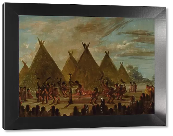 War Dance, Sioux, 1845-1848. Creator: George Catlin