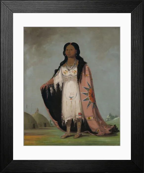 Framed Print : Pshan-shaw, Sweet-scented Grass, Twelve-year-old Daughter of Bloody Hand, 1832 Framed Print : Pshan-shaw, Sweet-scented Grass, Twelve-year-old Daughter of Bloody Hand, 1832