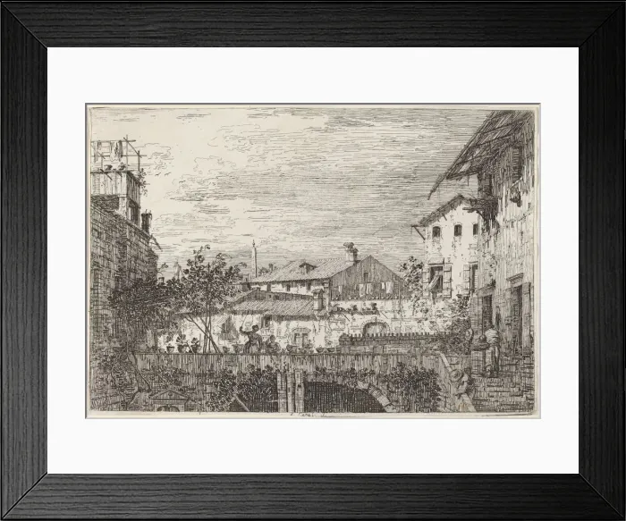 Framed Print : The Terrace, c. 1735 / 1746. Creator: Canaletto Framed Print : The Terrace, c. 1735 / 1746. Creator: Canaletto