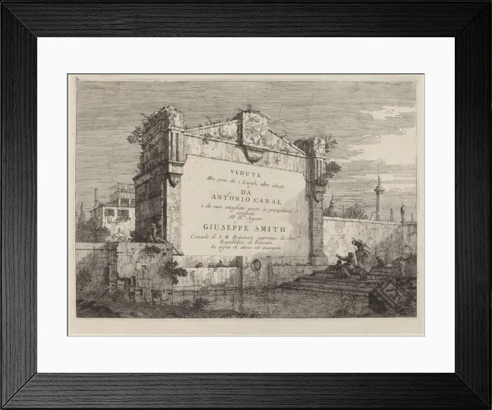 Framed Print : Title Plate, c. 1735 / 1746. Creator: Canaletto Framed Print : Title Plate, c. 1735 / 1746. Creator: Canaletto