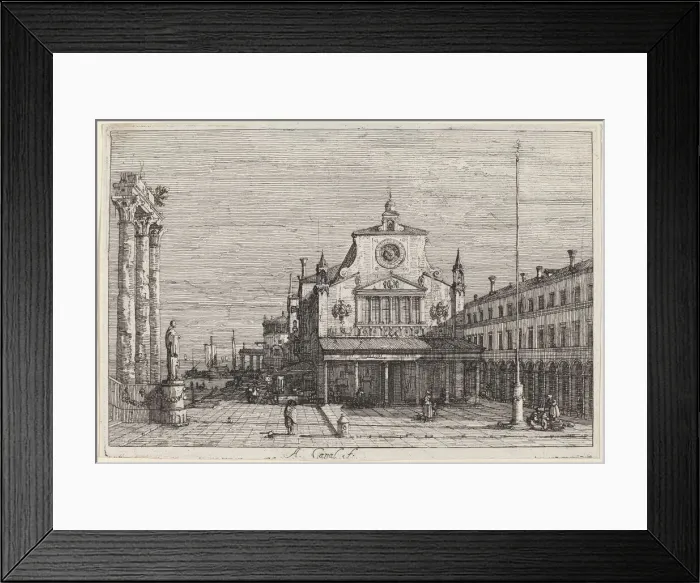 Framed Print : Imaginary View of S. Giacomo di Rialto, c. 1735 / 1746. Creator: Canaletto Framed Print : Imaginary View of S. Giacomo di Rialto, c. 1735 / 1746. Creator: Canaletto