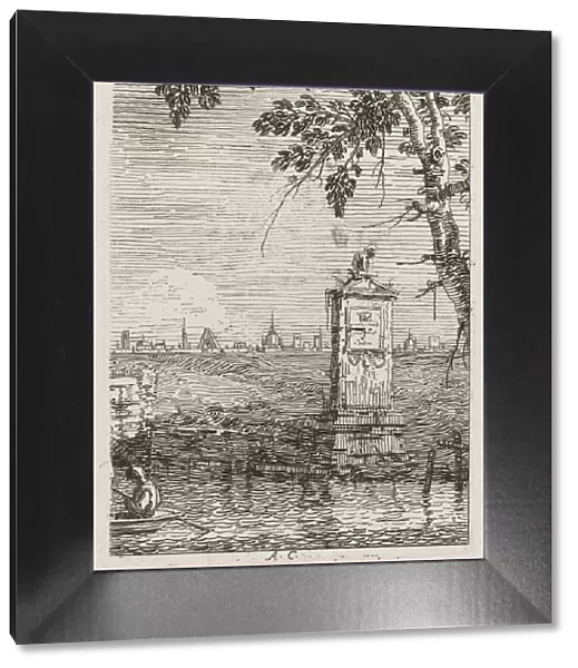 The Little Monument [left], c. 1735  /  1746. Creator: Canaletto