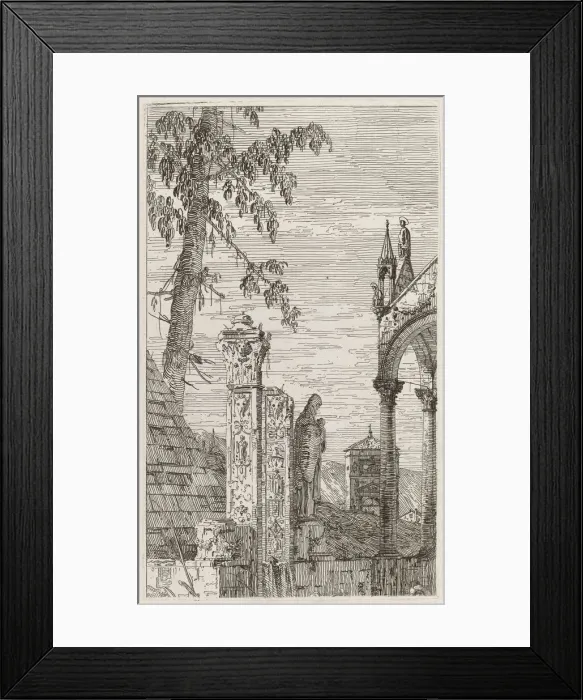 Framed Print : The Bishops Tomb [center], c. 1735  /  1746. Creator: Canaletto