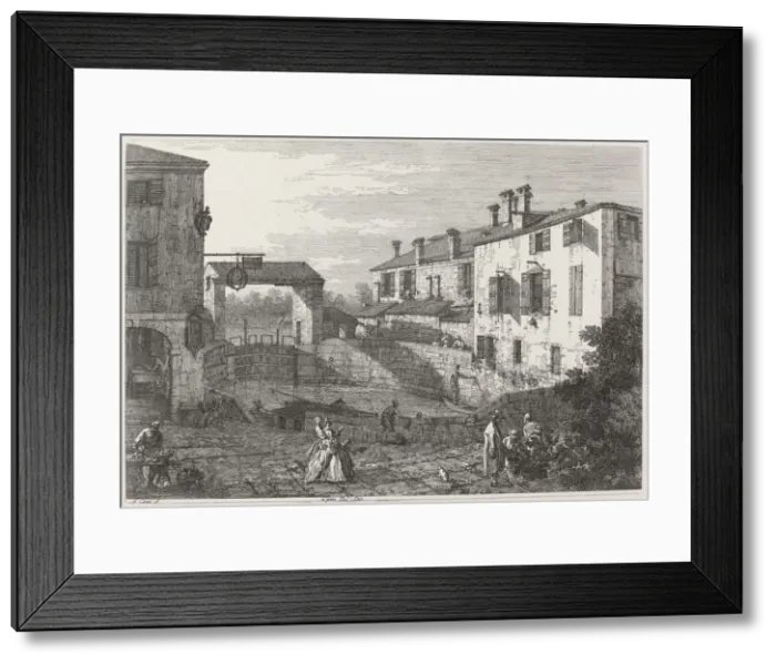 Framed Print : Le Porte Del Dolo, c. 1735 / 1746. Creator: Canaletto Framed Print : Le Porte Del Dolo, c. 1735 / 1746. Creator: Canaletto