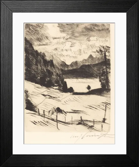 Framed Print : Der Walchensee (The Walchensee), 1920. Creator: Lovis Corinth Framed Print : Der Walchensee (The Walchensee), 1920. Creator: Lovis Corinth