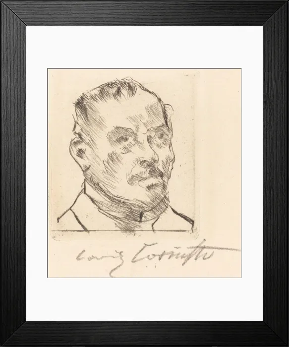 Framed Print : Selbstbildnis - Kopf (Self-Portrait - Head), 1916 Creator: Lovis Corinth Framed Print : Selbstbildnis - Kopf (Self-Portrait - Head), 1916 Creator: Lovis Corinth