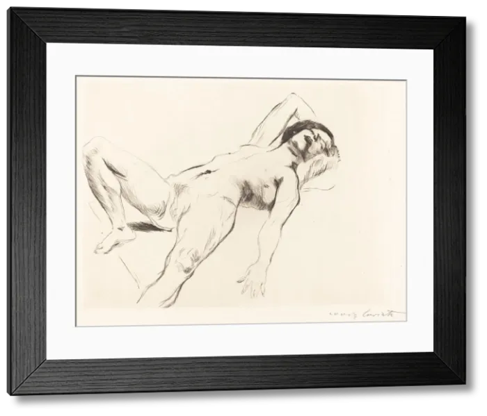Framed Print : Liegender Weiblicher Akt I (Reclining Female Nude I), 1912. Creator: Lovis Corinth Framed Print : Liegender Weiblicher Akt I (Reclining Female Nude I), 1912. Creator: Lovis Corinth