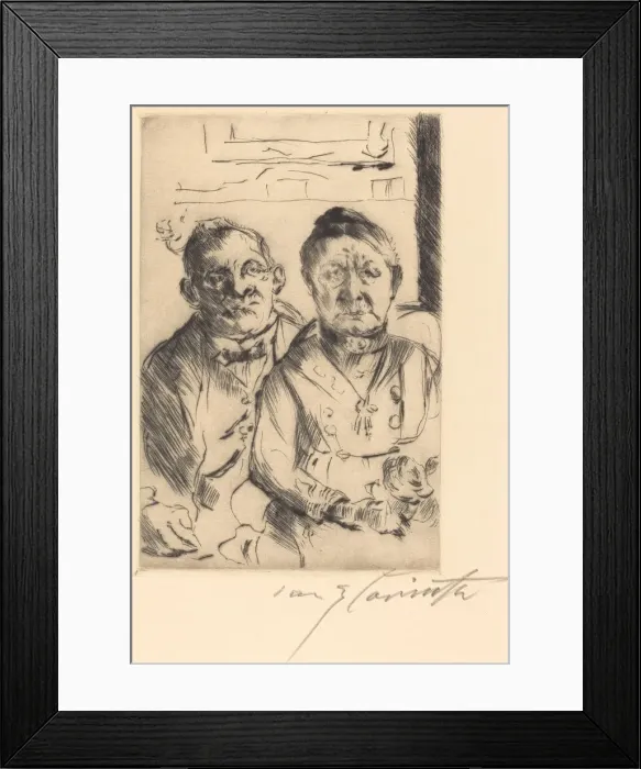 Framed Print : Ostpreussisches Ehepaar (Couple from East Prussia), 1916. Creator: Lovis Corinth Framed Print : Ostpreussisches Ehepaar (Couple from East Prussia), 1916. Creator: Lovis Corinth