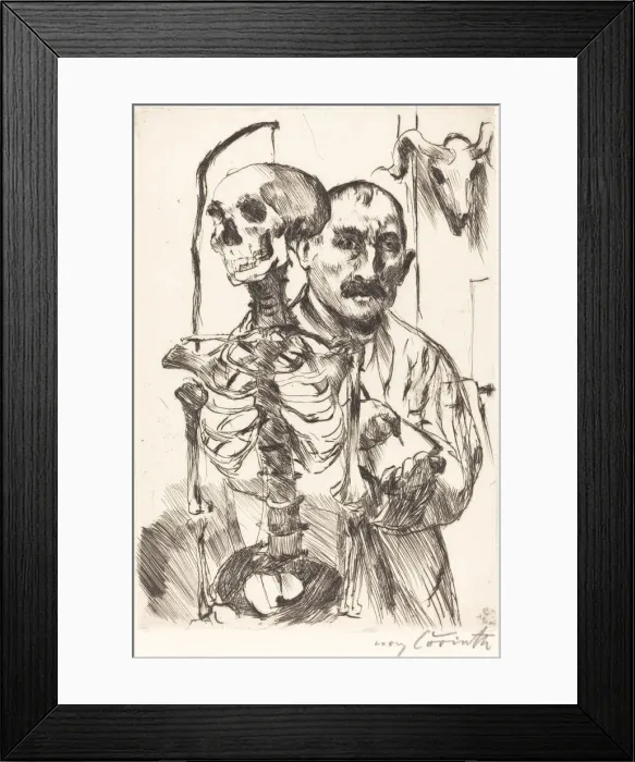 Framed Print : Der Künstler und der Tod II (The Artist and Death II), 1916. Creator: Lovis Corinth Framed Print : Der Künstler und der Tod II (The Artist and Death II), 1916. Creator: Lovis Corinth