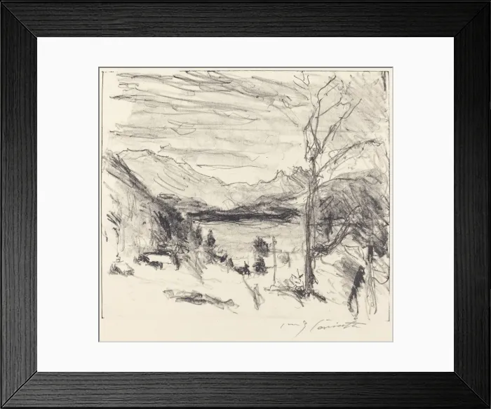 Framed Print : Walchensee im Nebel (Walchensee in Fog), 1920. Creator: Lovis Corinth Framed Print : Walchensee im Nebel (Walchensee in Fog), 1920. Creator: Lovis Corinth