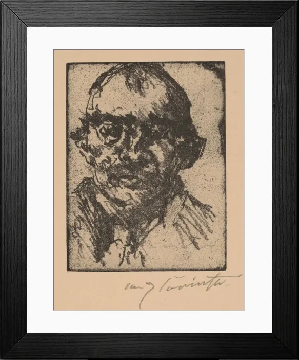 Framed Print : Selbstbildnis (Self-Portrait), 1920-1921. Creator: Lovis Corinth Framed Print : Selbstbildnis (Self-Portrait), 1920-1921. Creator: Lovis Corinth