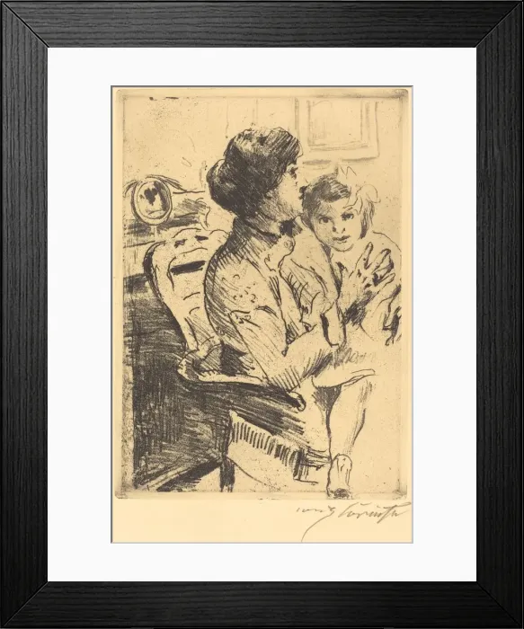 Framed Print : Mutter und Kind (Mother and Child), 1911. Creator: Lovis Corinth Framed Print : Mutter und Kind (Mother and Child), 1911. Creator: Lovis Corinth
