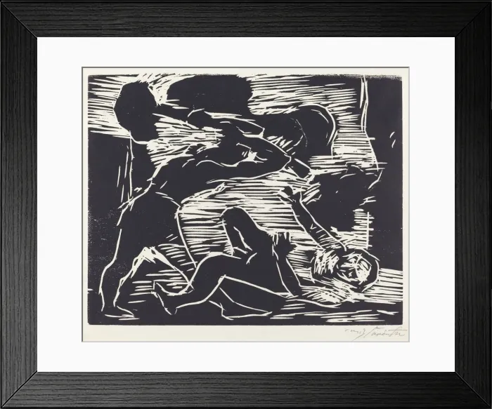 Framed Print : Brudermord (Cain and Abel), 1919. Creator: Lovis Corinth Framed Print : Brudermord (Cain and Abel), 1919. Creator: Lovis Corinth