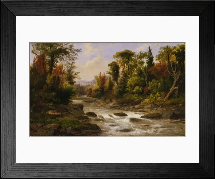 Framed Print : On the St. Annes, East Canada, 1863, 1865. Creator: Robert Seldon Duncanson Framed Print : On the St. Annes, East Canada, 1863, 1865. Creator: Robert Seldon Duncanson