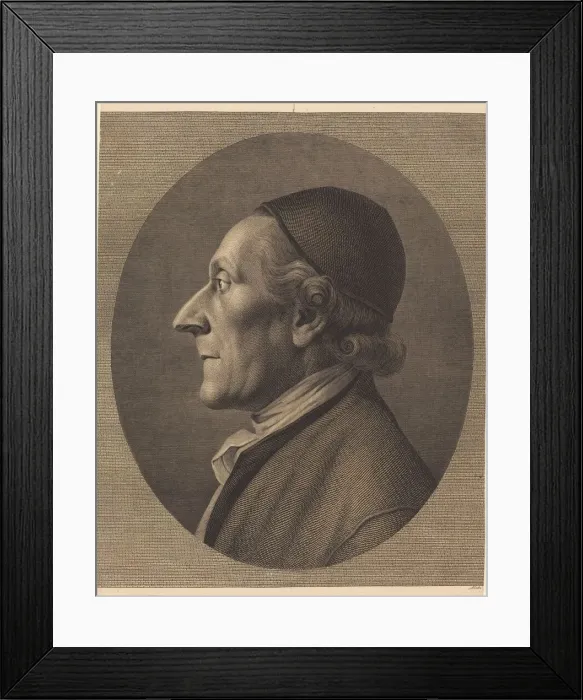 Framed Print : John Caspar Lavater, 1787 / 1801. Creator: William Blake Framed Print : John Caspar Lavater, 1787 / 1801. Creator: William Blake