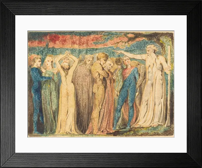 Framed Print : Joseph of Arimathea Preaching to the Britons, c. 1794 / 1796. Creator: William Blake Framed Print : Joseph of Arimathea Preaching to the Britons, c. 1794 / 1796. Creator: William Blake