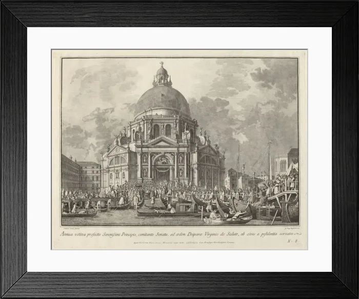 Framed Print : Annual Visit of the Doge to Santa Maria della Salute, 1763 / 1766 Framed Print : Annual Visit of the Doge to Santa Maria della Salute, 1763 / 1766