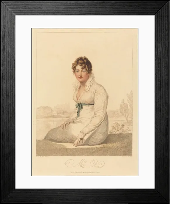 Framed Print : Mrs. Q. 1820. Creator: William Blake Framed Print : Mrs. Q. 1820. Creator: William Blake