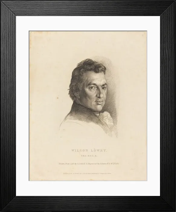 Framed Print : Wilson Lowry, 1825. Creator: William Blake Framed Print : Wilson Lowry, 1825. Creator: William Blake