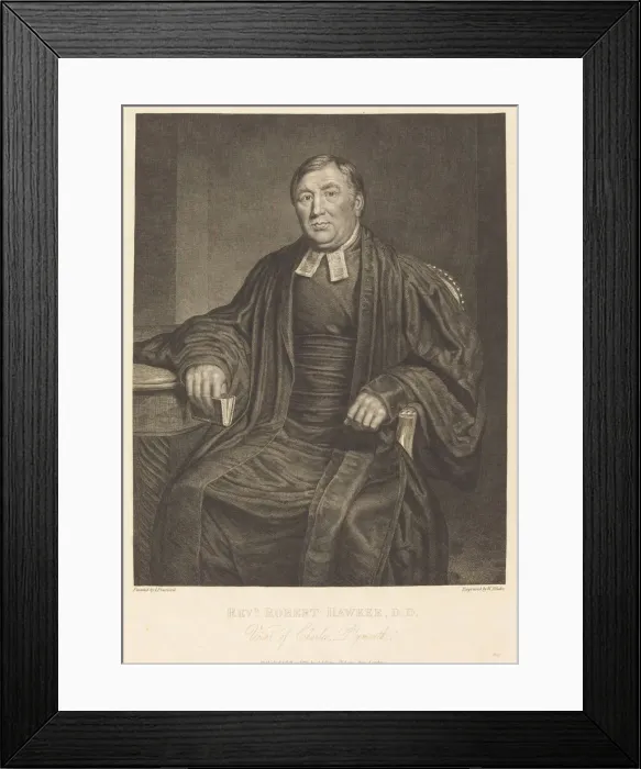 Framed Print : Reverend Robert Hawker, D. D. 1820. Creator: William Blake