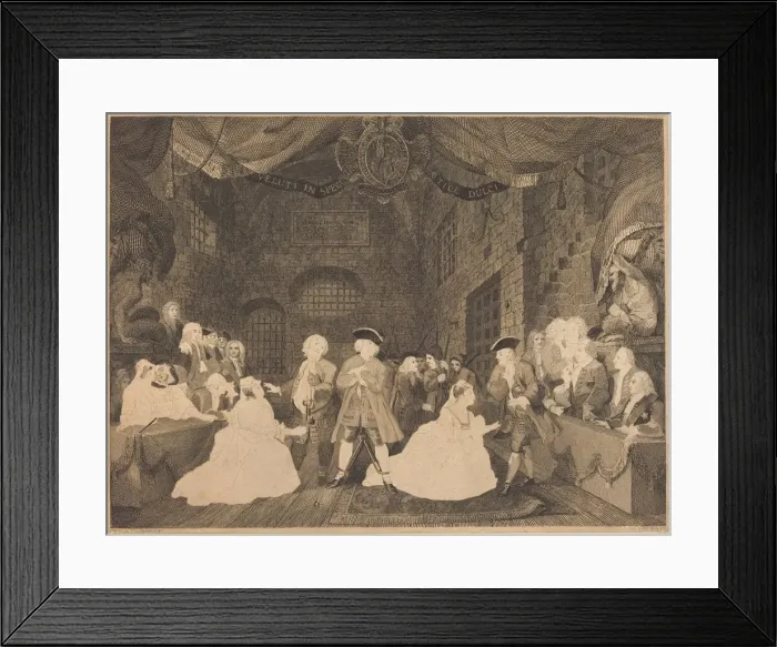 Framed Print : Beggars Opera, Act III, 1788 / 1790. Creator: William Blake Framed Print : Beggars Opera, Act III, 1788 / 1790. Creator: William Blake