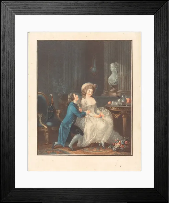Framed Print : L Amant ecoute. Creator: Louis Marin Bonnet Framed Print : L Amant ecoute. Creator: Louis Marin Bonnet