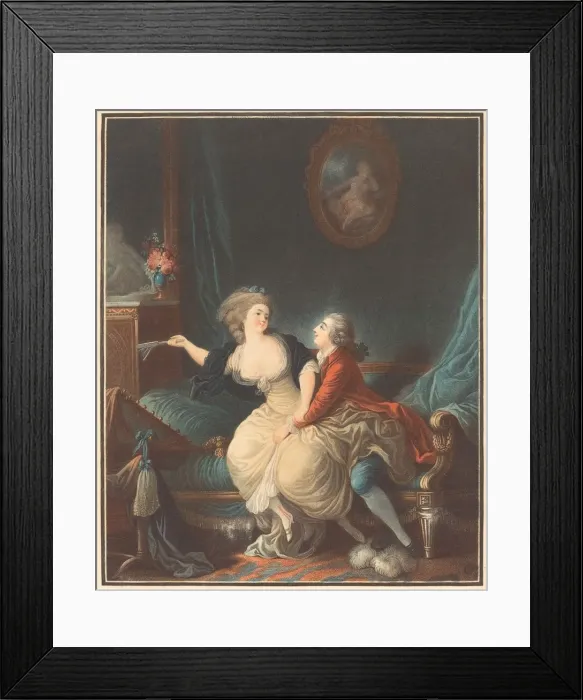 Framed Print : L Eventail casse. Creator: Louis Marin Bonnet Framed Print : L Eventail casse. Creator: Louis Marin Bonnet