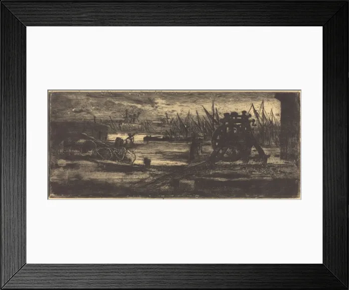 Framed Print : Un Vieux Chantier aRochester (The Old Dock-yard at Rochester) Framed Print : Un Vieux Chantier aRochester (The Old Dock-yard at Rochester)