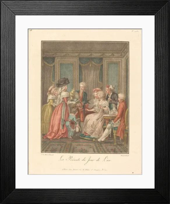 Framed Print : Les Presents du jour de l'an. Creator: Louis Marin Bonnet Framed Print : Les Presents du jour de l'an. Creator: Louis Marin Bonnet