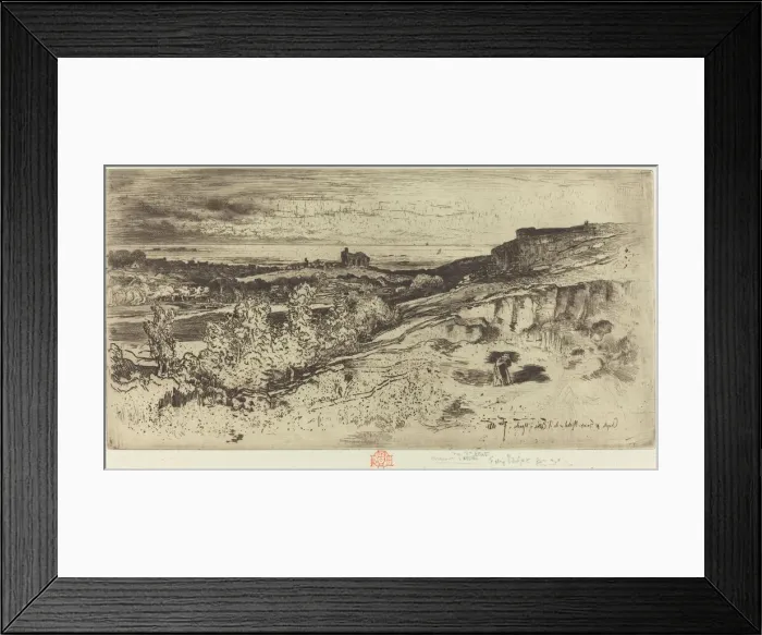 Framed Print : La Chapelle Saint-Michel al Estre (The Chapel Saint-Michel at l Estre), 1881 Framed Print : La Chapelle Saint-Michel al Estre (The Chapel Saint-Michel at l Estre), 1881