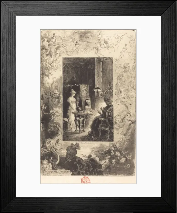 Framed Print : Un Thede Douairieres (The Dowagers Tea Party), 1879 / 1880 Framed Print : Un Thede Douairieres (The Dowagers Tea Party), 1879 / 1880