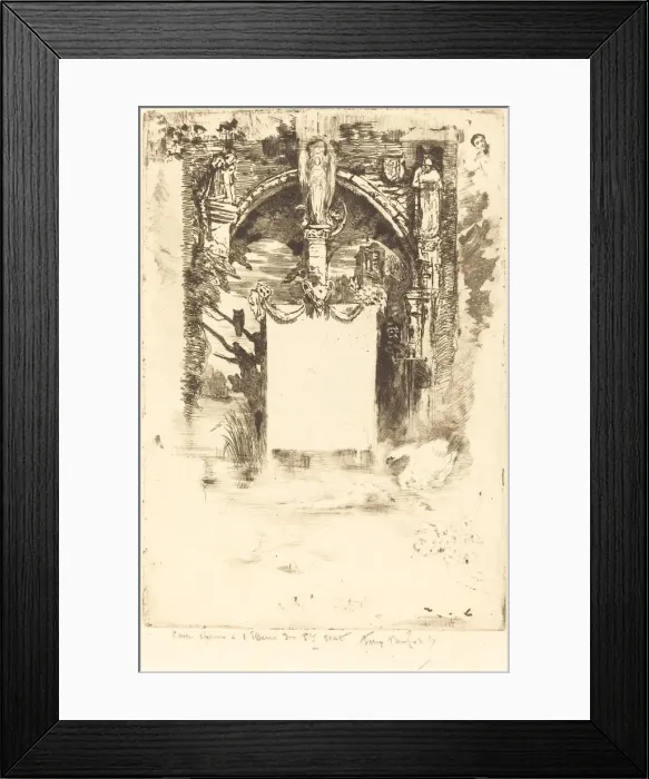 Framed Print : Ex-Libris pour L Ensorcelee'(Bookplate for L Ensorcelee Framed Print : Ex-Libris pour L Ensorcelee'(Bookplate for L Ensorcelee