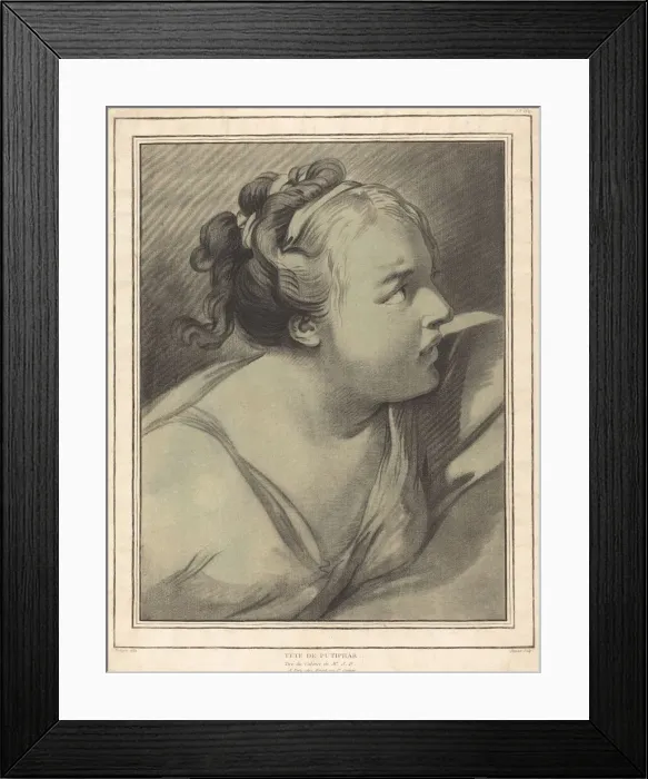 Framed Print : Tete de Putiphar (Potiphars Wife), 1770 / 1780. Creator: Louis Marin Bonnet Framed Print : Tete de Putiphar (Potiphars Wife), 1770 / 1780. Creator: Louis Marin Bonnet