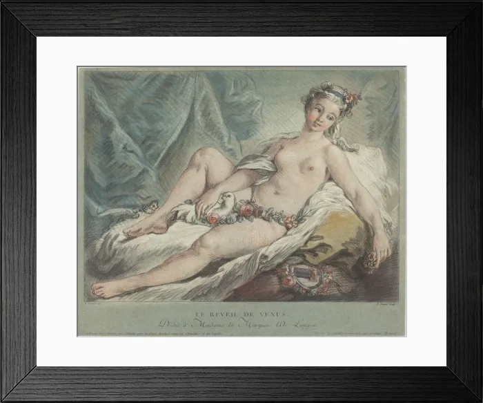 Framed Print : Le Reveil de Venus (Venus Rising), 1769. Creators: Louis Marin Bonnet Framed Print : Le Reveil de Venus (Venus Rising), 1769. Creators: Louis Marin Bonnet