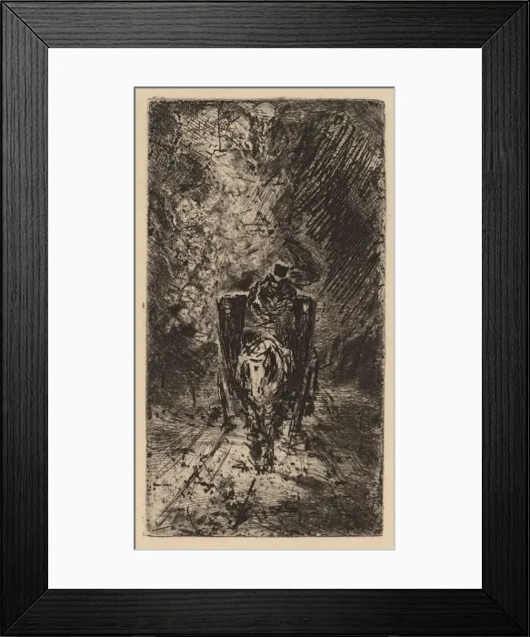 Framed Print : Spleen et Ideal, c. 1876. Creator: Felix Hilaire Buhot Framed Print : Spleen et Ideal, c. 1876. Creator: Felix Hilaire Buhot