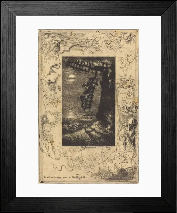 Framed Print : On allume les cierges pour les Morts (They light candles for the dead), 1878 Framed Print : On allume les cierges pour les Morts (They light candles for the dead), 1878