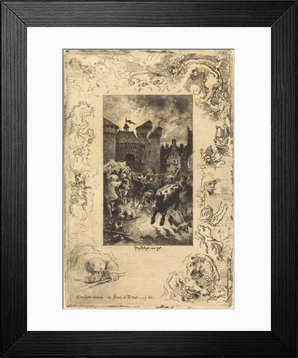 Framed Print : A cette lueur soudaine... (In the sudden gleam of light... ), 1878 Framed Print : A cette lueur soudaine... (In the sudden gleam of light... ), 1878