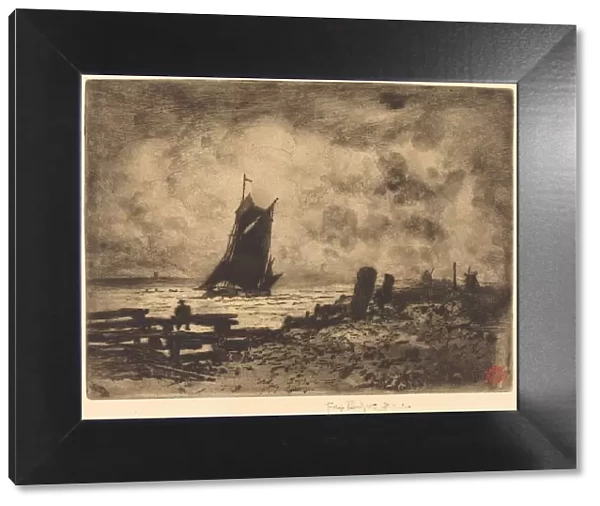 La Petite Marine - Souvenir de Medway, 1879. Creator: Felix Hilaire Buhot