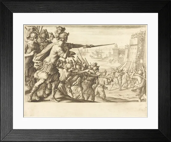 Framed Print : Taking of Bone, c. 1614. Creator: Jacques Callot Framed Print : Taking of Bone, c. 1614. Creator: Jacques Callot